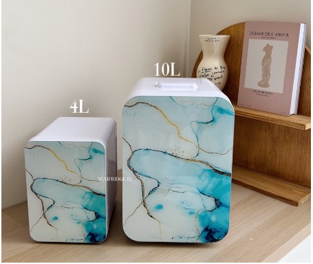  Mini Fridge Marble Edition 10 L