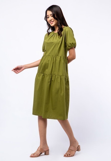 Delamibrands The Executive Ruffle Mini Dress