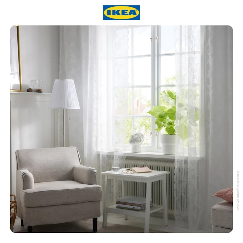 IKEA ALVINE Vitrase Putih Pudar 5