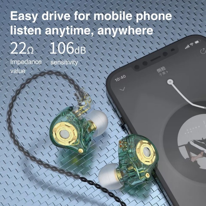 Dongguan Zuodu Acoustics Technology TRN MT1 Pro with Mic Dynamic Driver Sport In Ear Monitor