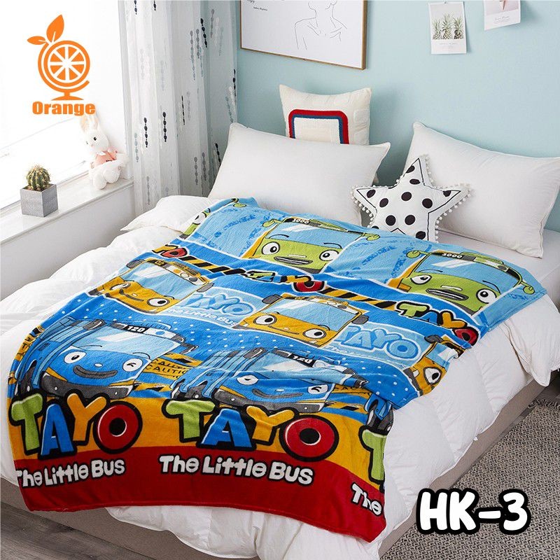  Orange Selimut Motif Karakter