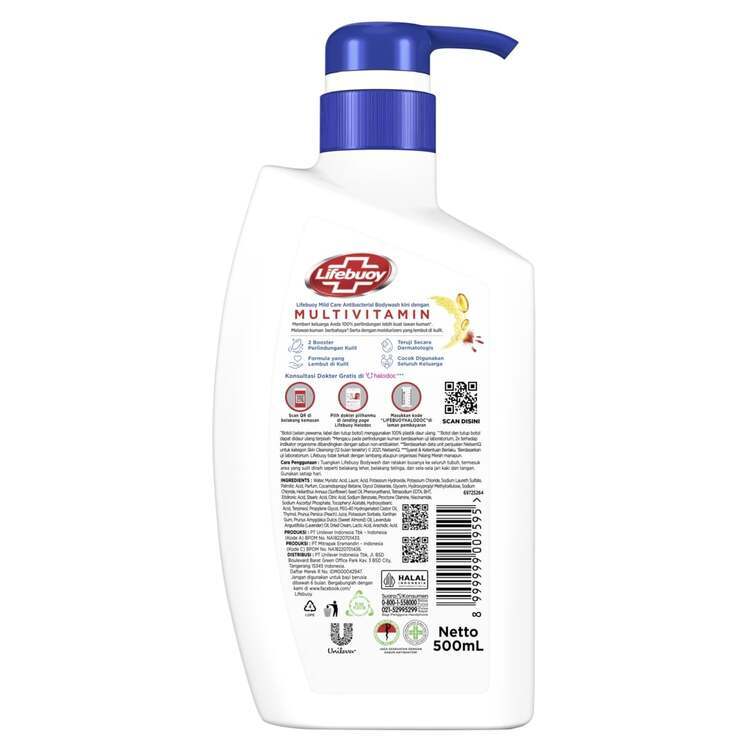 Lifebuoy Sabun Cair Pump Anti Bakteri Mild Care