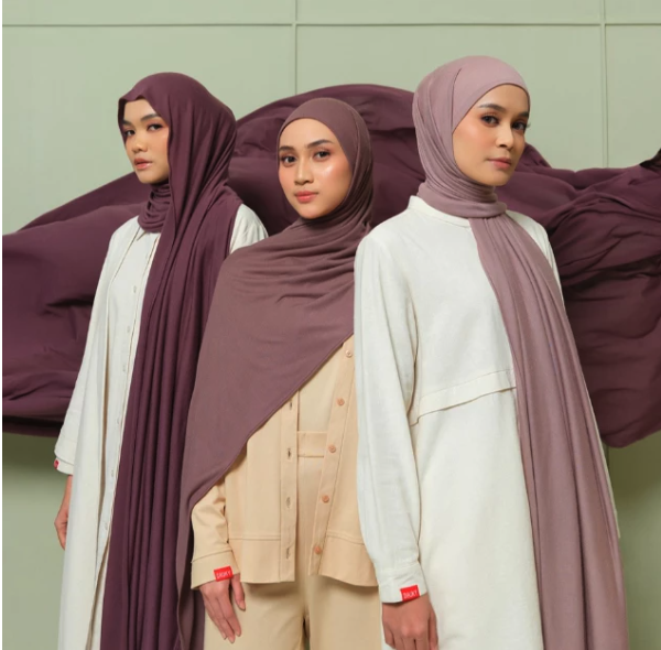 Bersama DAUKY Mulya DAUKY Hijab Instan Pashmina Jersey 