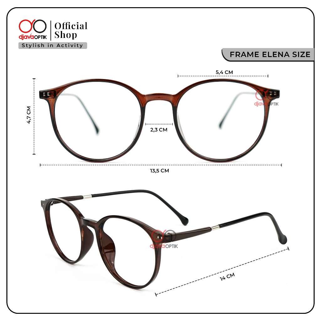 Urban Azkara Tirtha DJAVA OPTIK Frame Elena Kacamata Photocromic