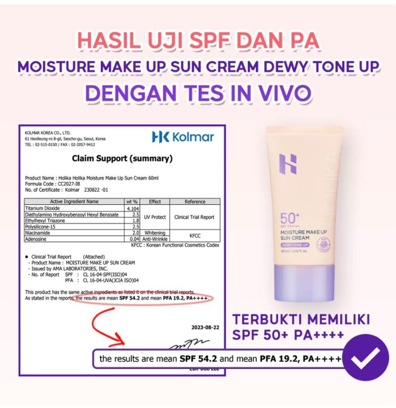 Enprani Holika Holika Moisture Make Up Sun Cream Dewy Tone Up