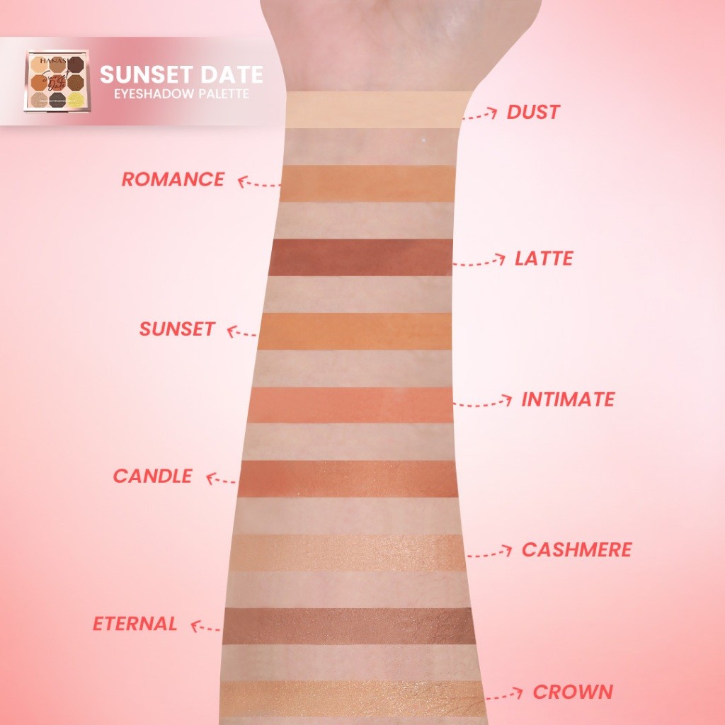 Eka Jaya Internasional Hanasui Eyemazing Eyeshadow Palette Sunset Date