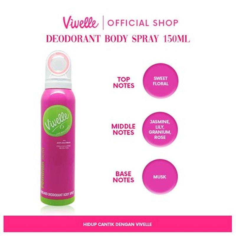 Vivelle Perfumed Deodorant Body Spray 4