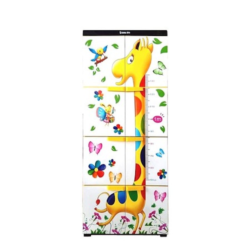 Bubble Star Lemari Pakaian Plastik Motif 4 Susun 5