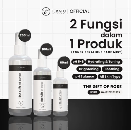 Fandi Universal Kosmekreasi Tératu Beauty The Gift of Rose Balancing Oil Control Toner Spray