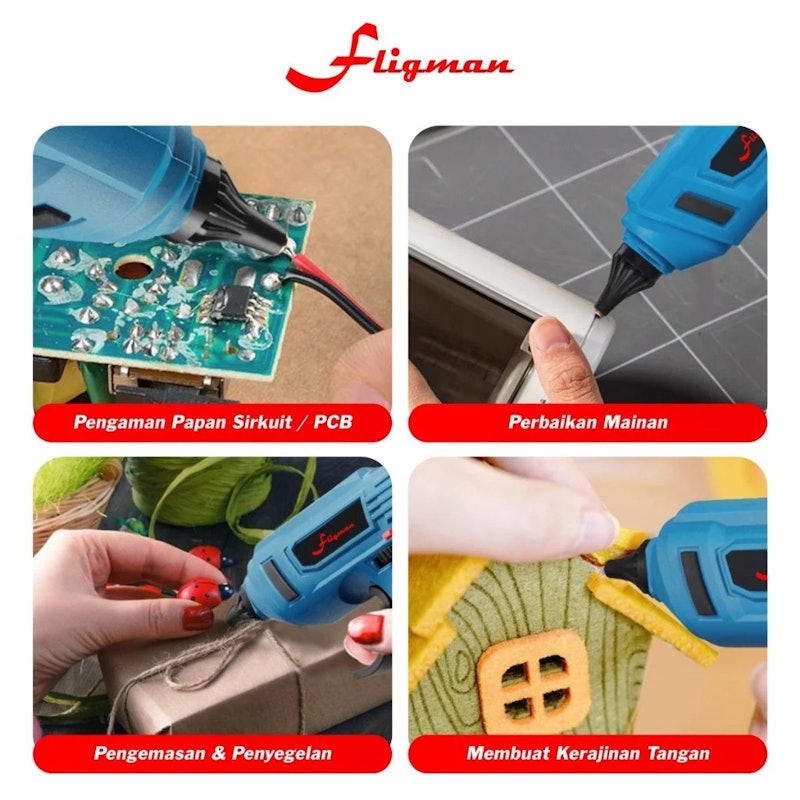 Fligman Cordless Hot Glue Gun Stick 5