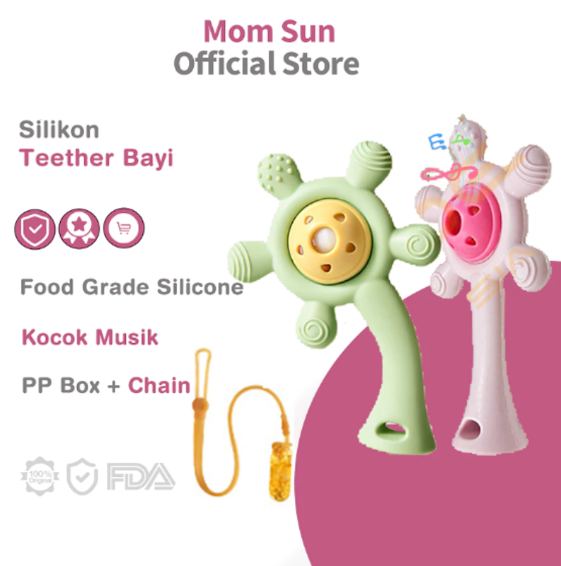 Mom Sun Teether Bayi Kocok Musik YJ01