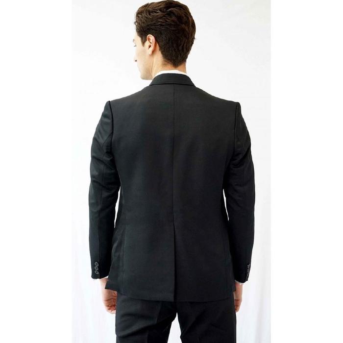 Houseofcuff  Houseofcuff Jas Pria Slim Fit Suit Blazer Formal Hitam