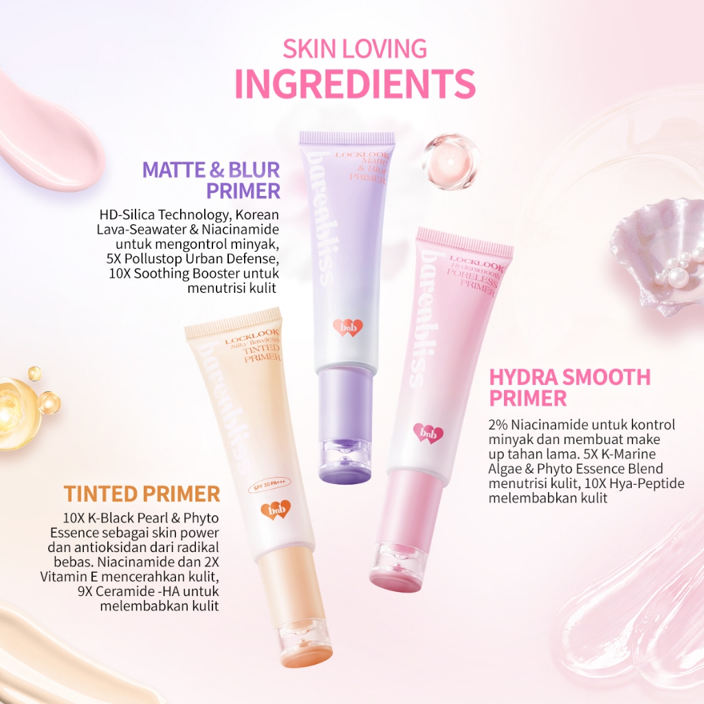 Hebe Beauty Style Barenbliss Locklook Hydra Smooth Poreless Primer