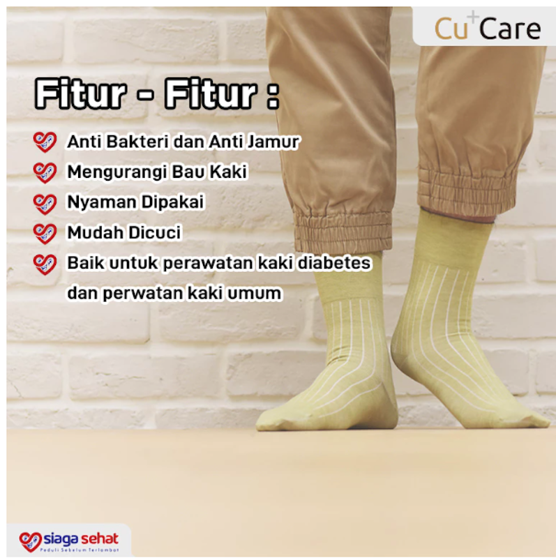 CuCare Copper Rich Crew Socks 2
