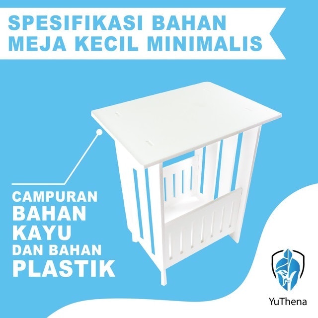 YuThena Meja Rak Buku Minimalis