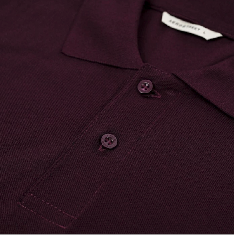 Aerostreet Polo Shirt Hans Maroon Kaos Kerah Poloshirt 3