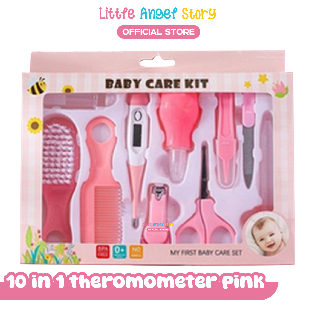  Little Angel Baby Care Kit Set 10 in 1 with Thermometer 