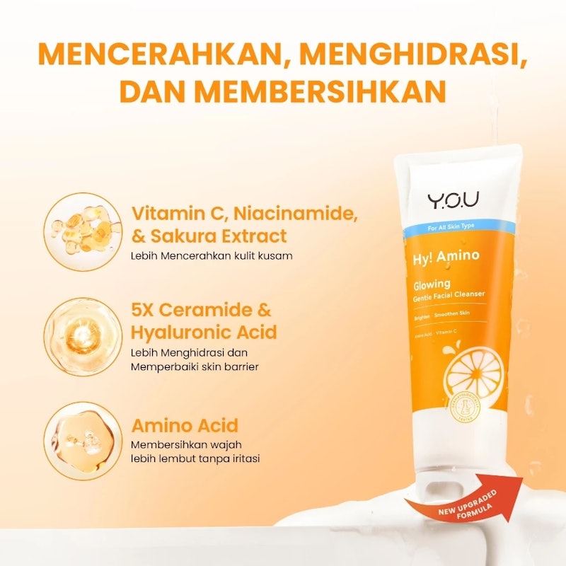 Hy! Amino Glo-Win Brightening Facial Wash 4