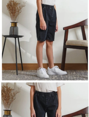  LuckyOne Soft Jeans 3/4 Anak Laki-Laki