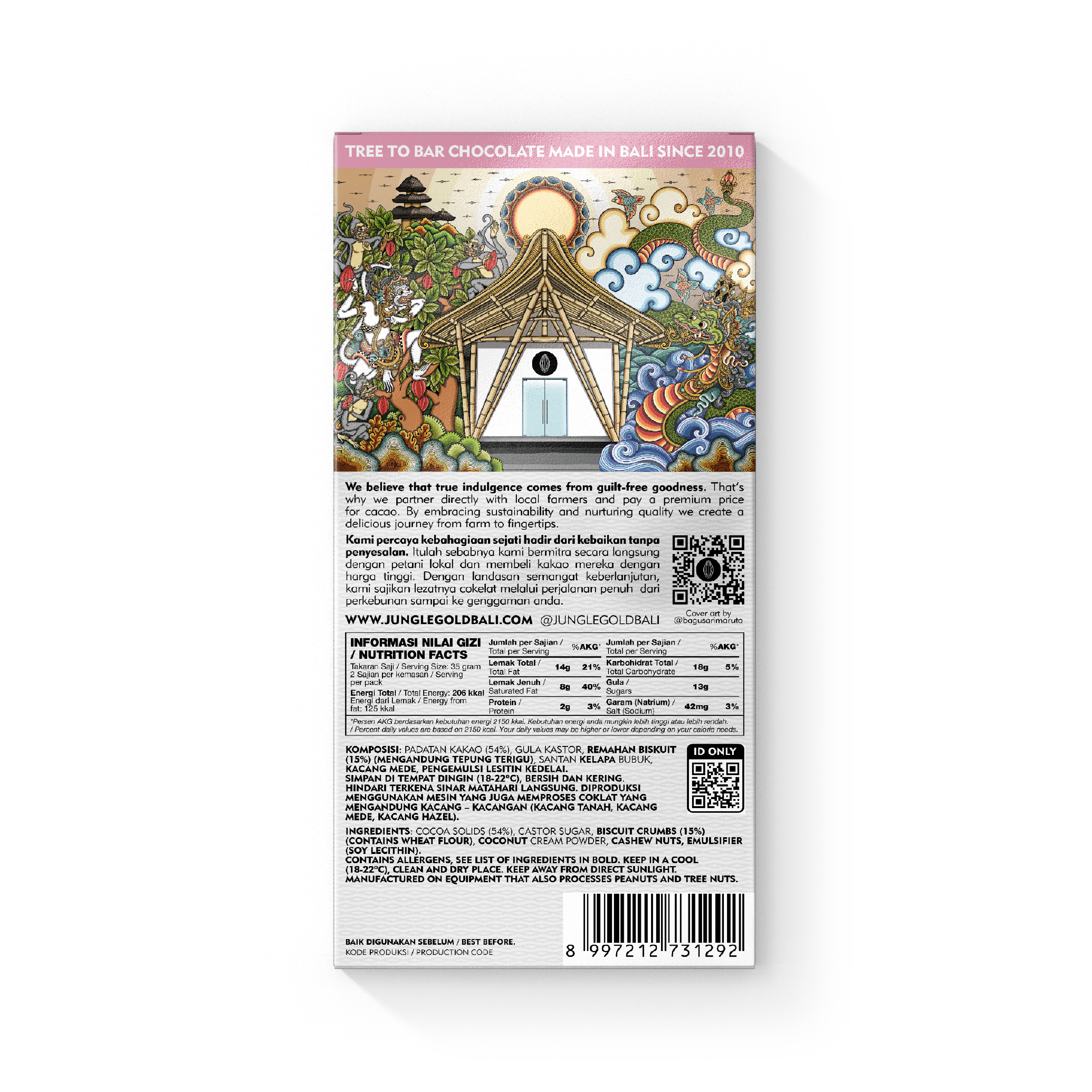 Bali Coklat Junglegold Cookies & Cream 