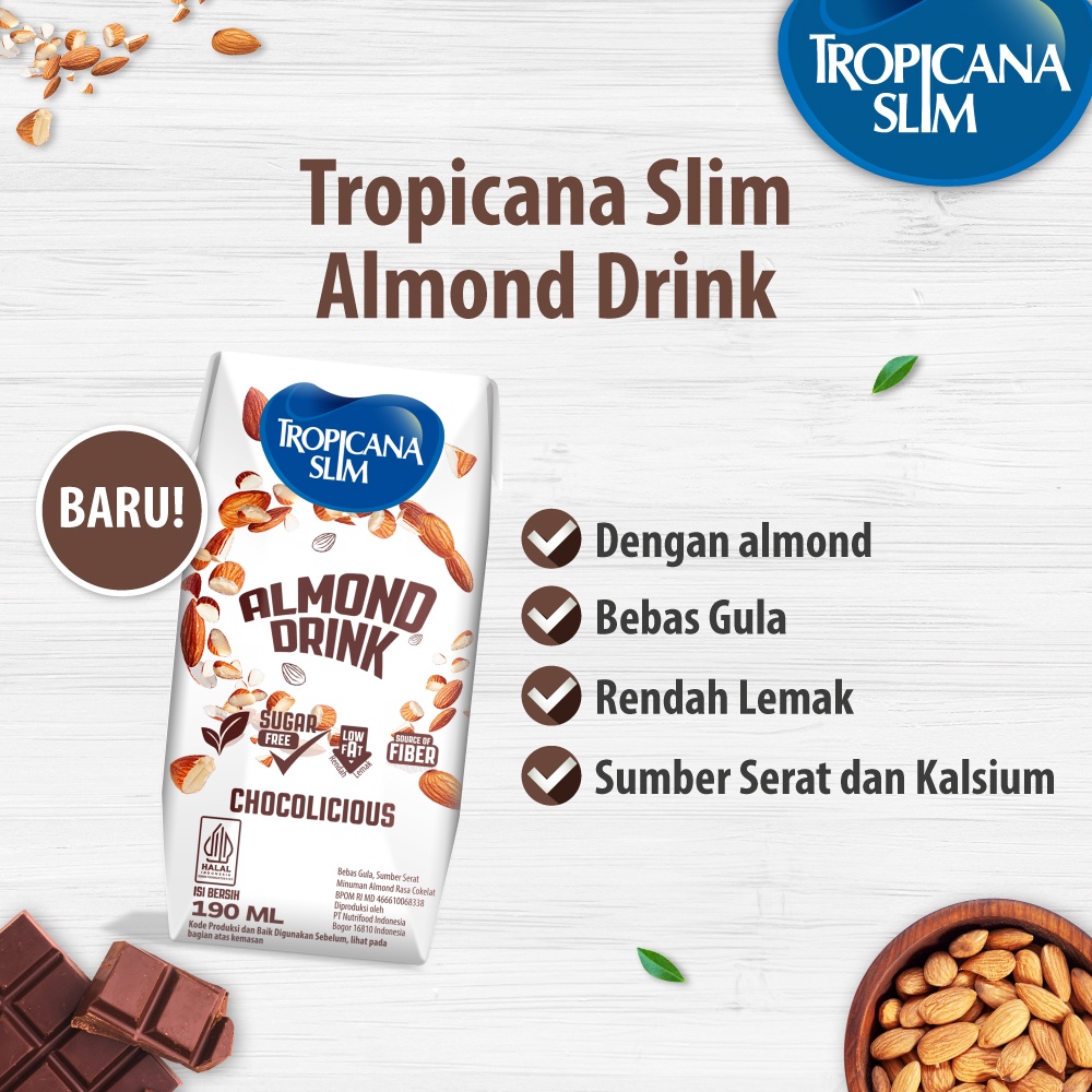 Nutrifood Indonesia Tropicana Slim Almond Drink Chocolicious