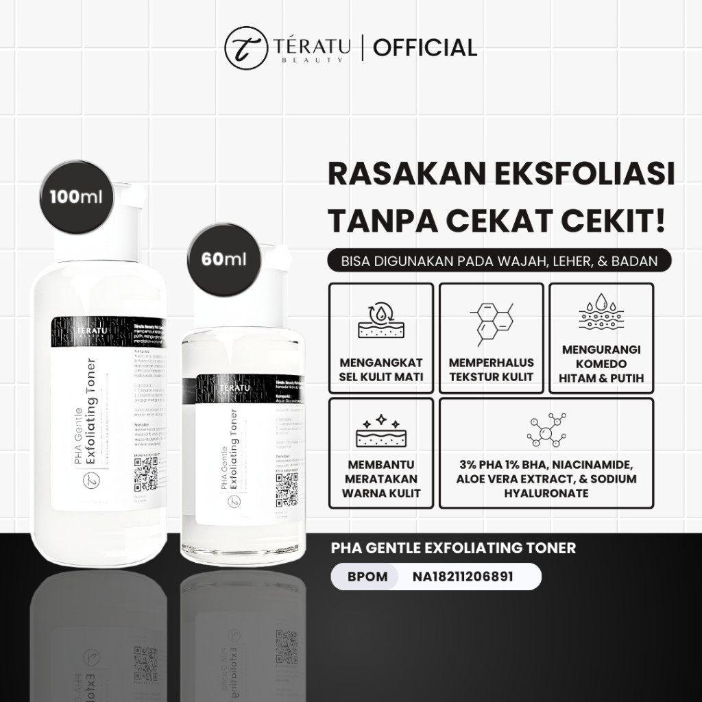Fandi Universal Kosmekreasi Tératu Beauty Teratu Beauty PHA Gentle Exfoliating Toner