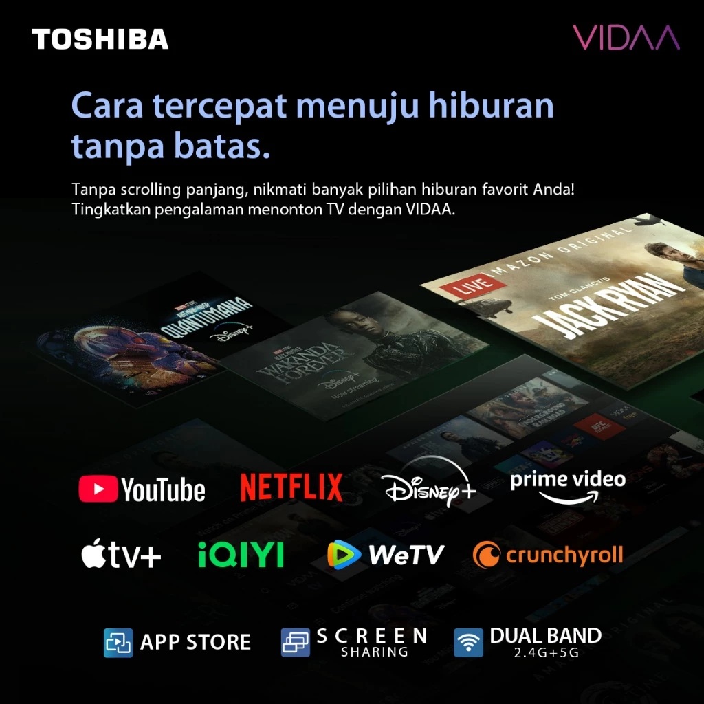 Toshiba Asia Pacific Indonesia Toshiba HD Smart TV Android 32" 32E31KP  