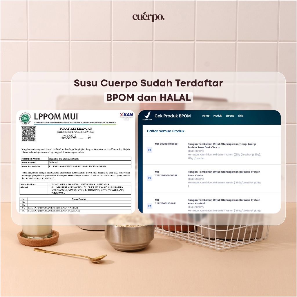 Gemuk Sehat Bahagia Cuerpo Susu Tinggi Kalori & Protein