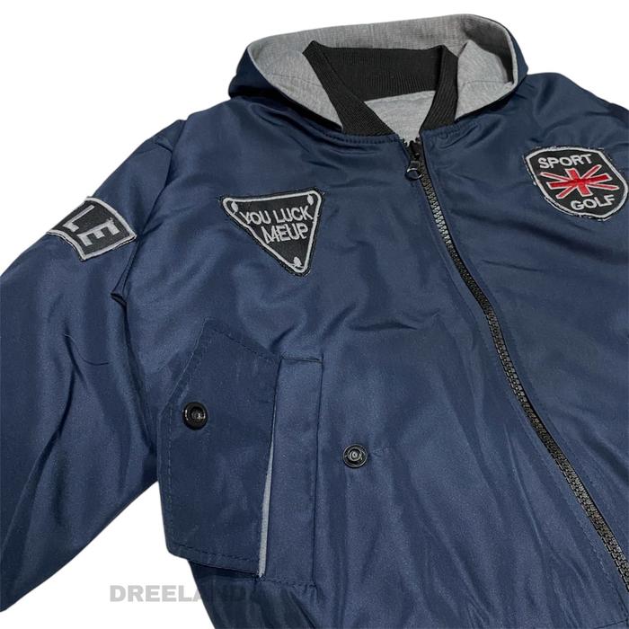  Dreeland Jaket Anak Bomber Kupluk