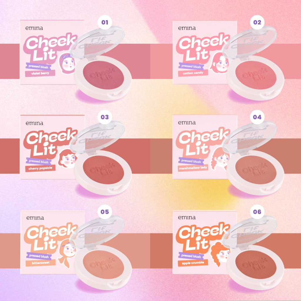 Paragon Technology and Innovation Emina Cheek Lit Pressed Blush Cotton Candy