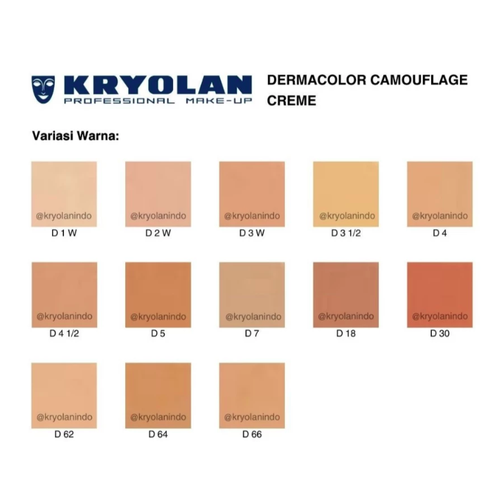 Kryolan Kryolan Dermacolor Camouflage Creme Foundation
