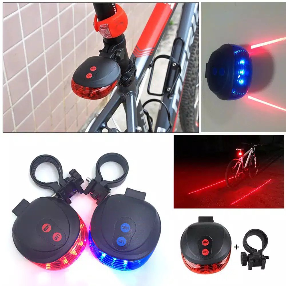  Lampu Sepeda Belakang LED Laser