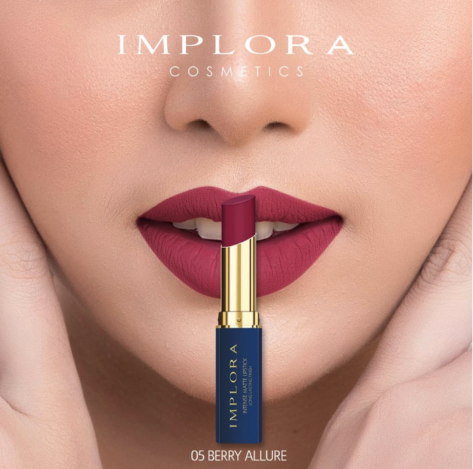Implora Sukses Abadi Implora Lipstick Intense Matte Cherry Crush