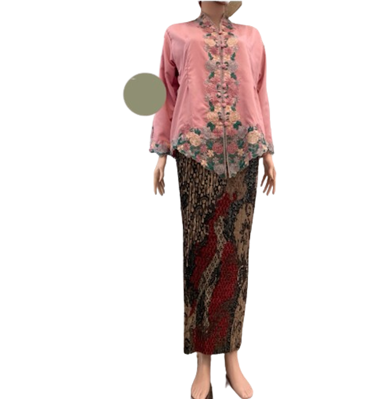 IMF_ID Kebaya Encim Bordir Motif Bunga Tangan Panjang 2