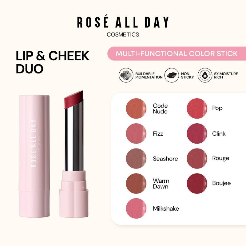 Rosé All Day Lip & Cheek Duo (Code Nude) 4