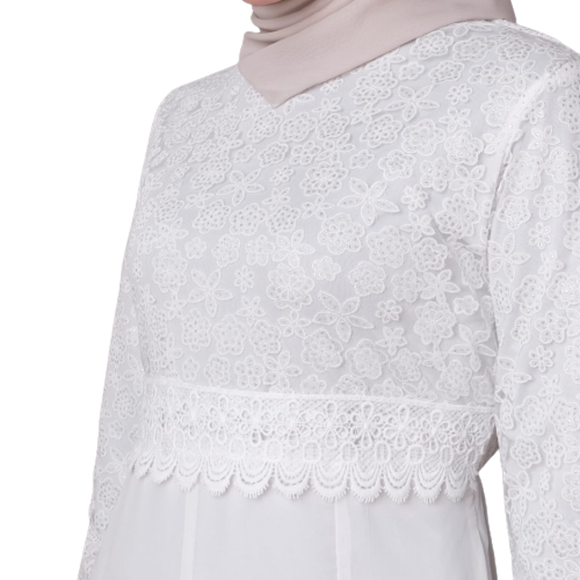 Agnes Fashion Baju Gamis Wanita Brukat 80930