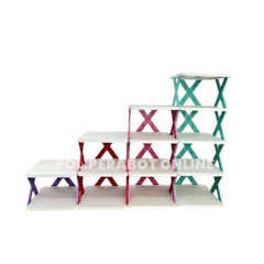 POL Living Rak Sepatu X Plastik 2-8 Susun