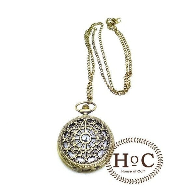 POCKET WATCH GOLD ENAMEL SPIDER