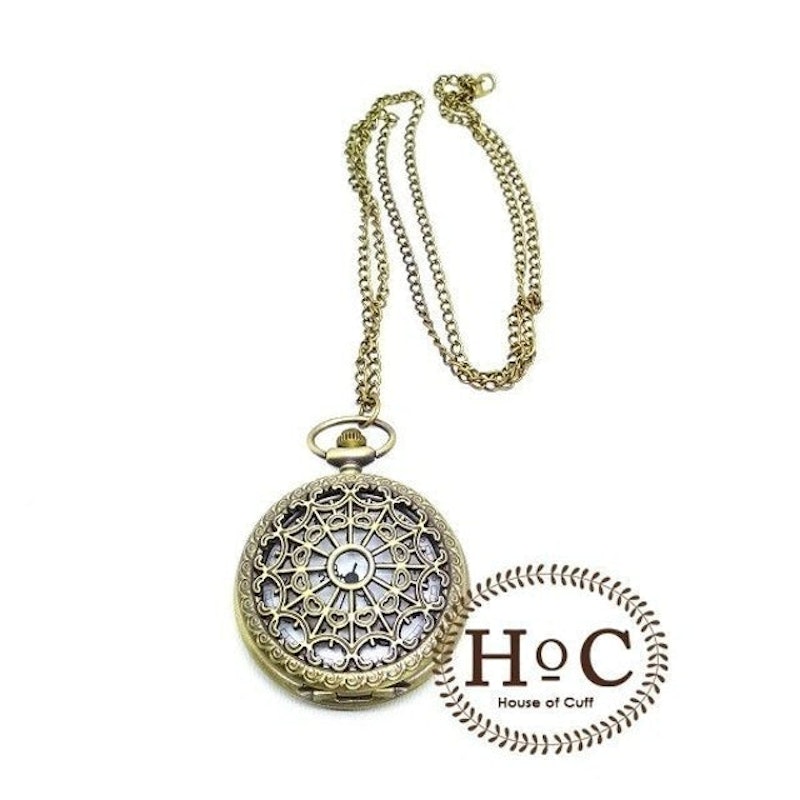 POCKET WATCH GOLD ENAMEL SPIDER 1