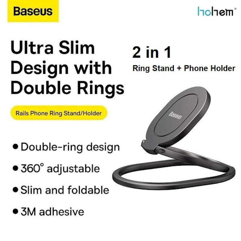 Rails Ring Stand Rotable Magnetic Phone Stand Holder 5