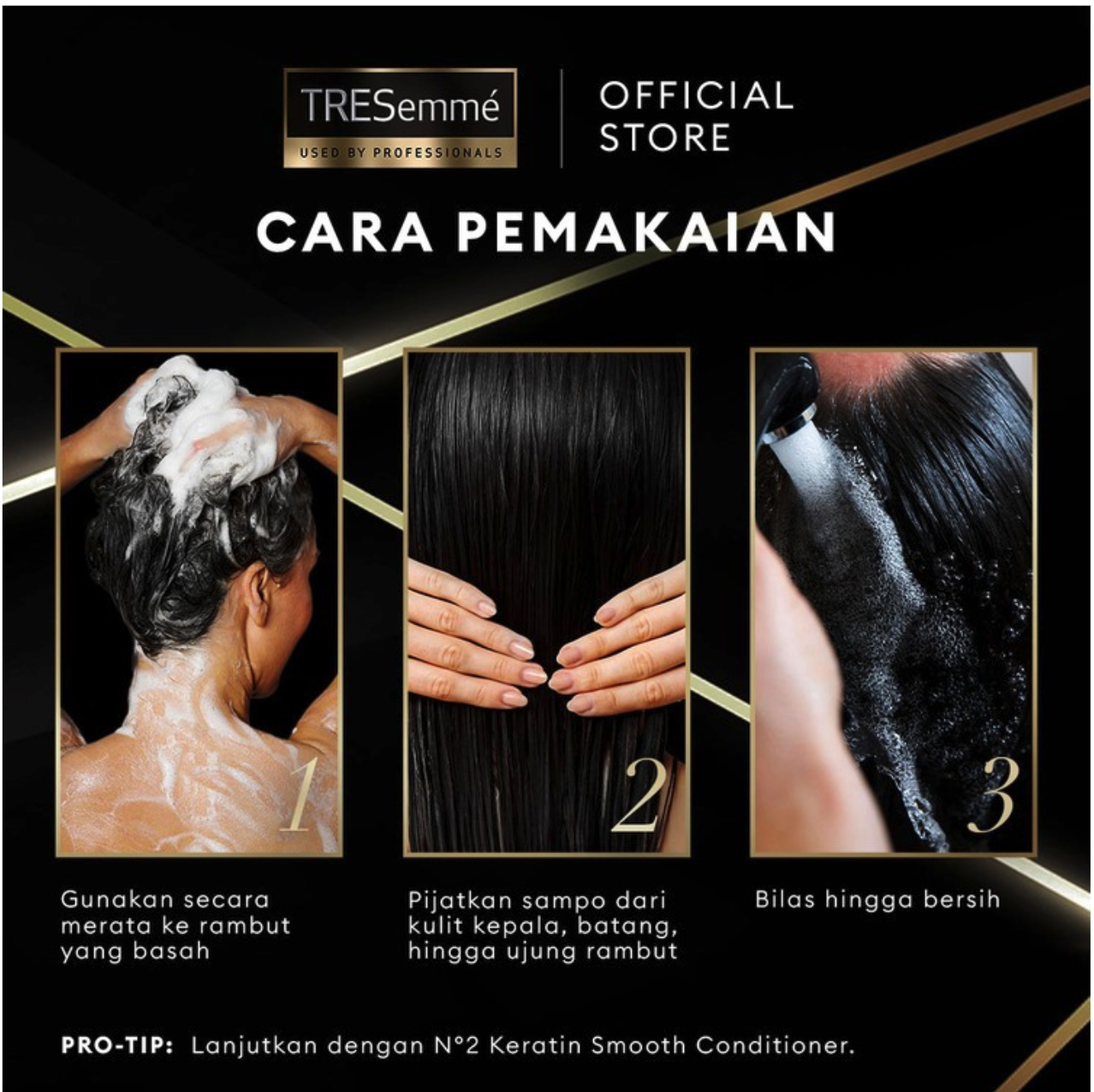 Unilever Indonesia TRESemmé Keratin Smooth N°1 Keratinbond+ Shampoo