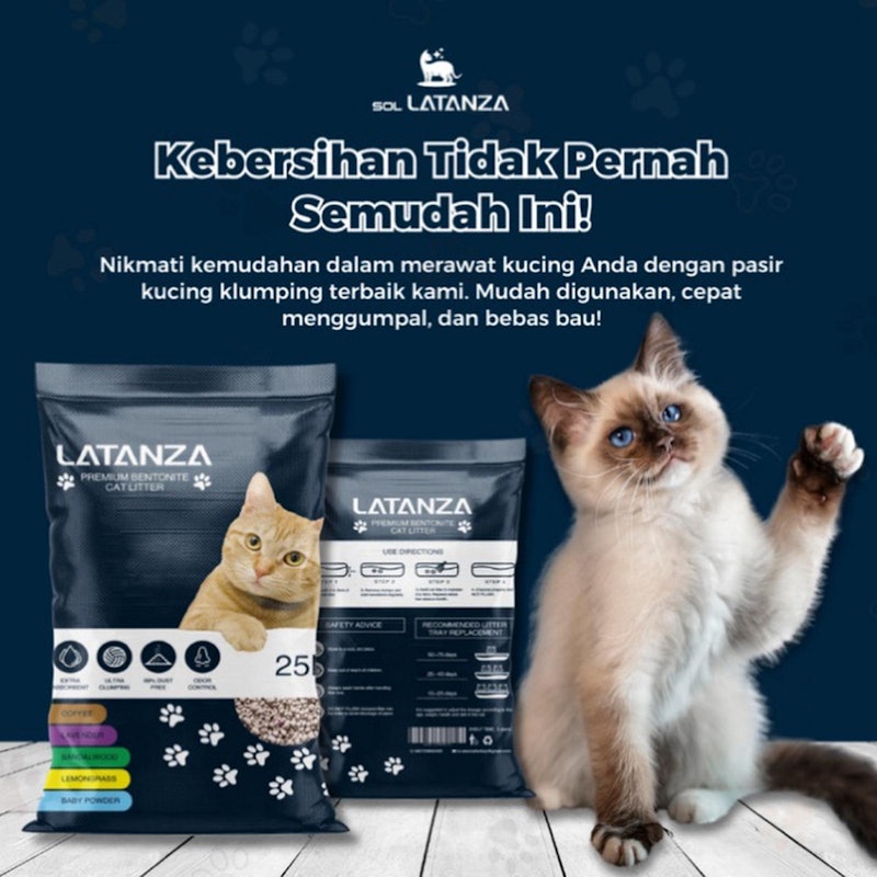 LATANZA Premium Bentonite Cat Litter 3