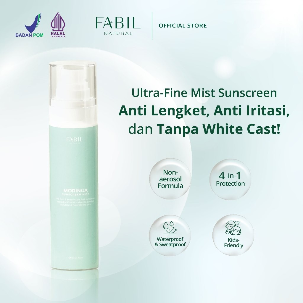 Fabil Natural Moringa Sunscreen Mist SPF 45 PA+++