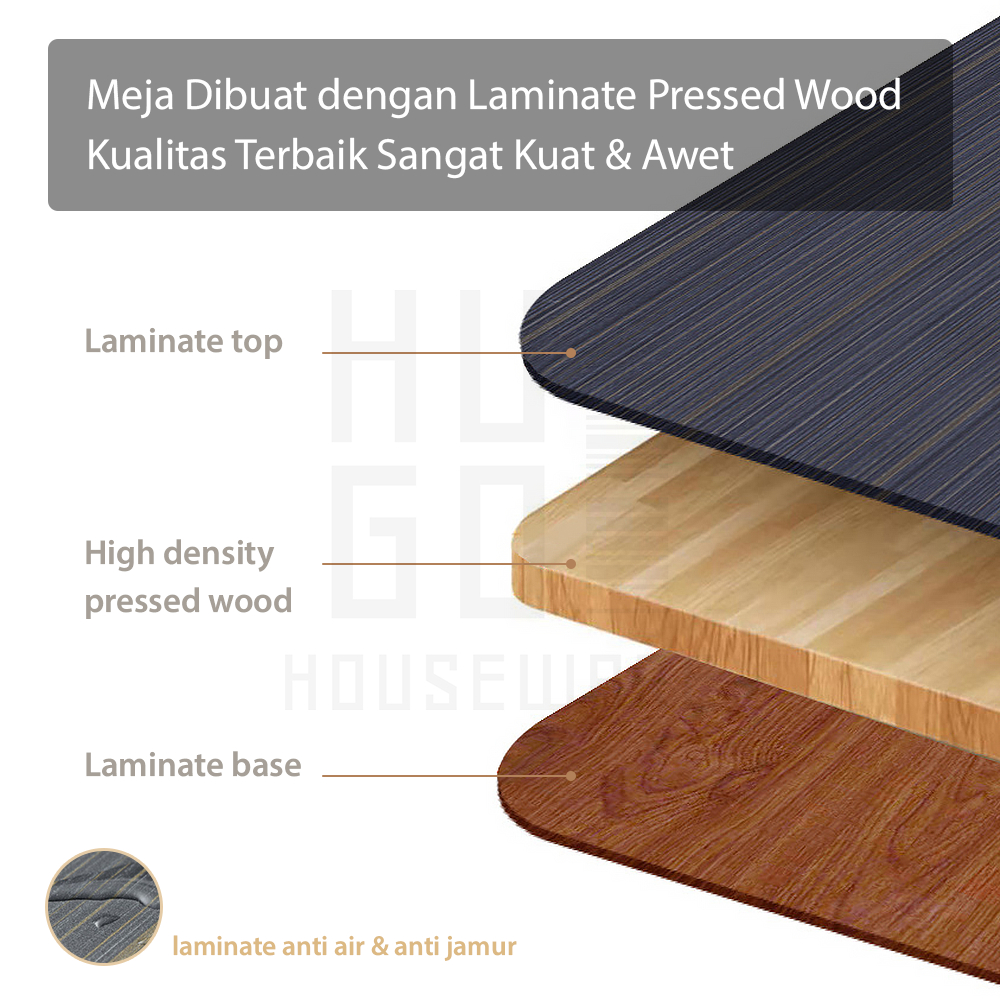 HUGO Houseware HUGO Meja Lipat Zoomer 