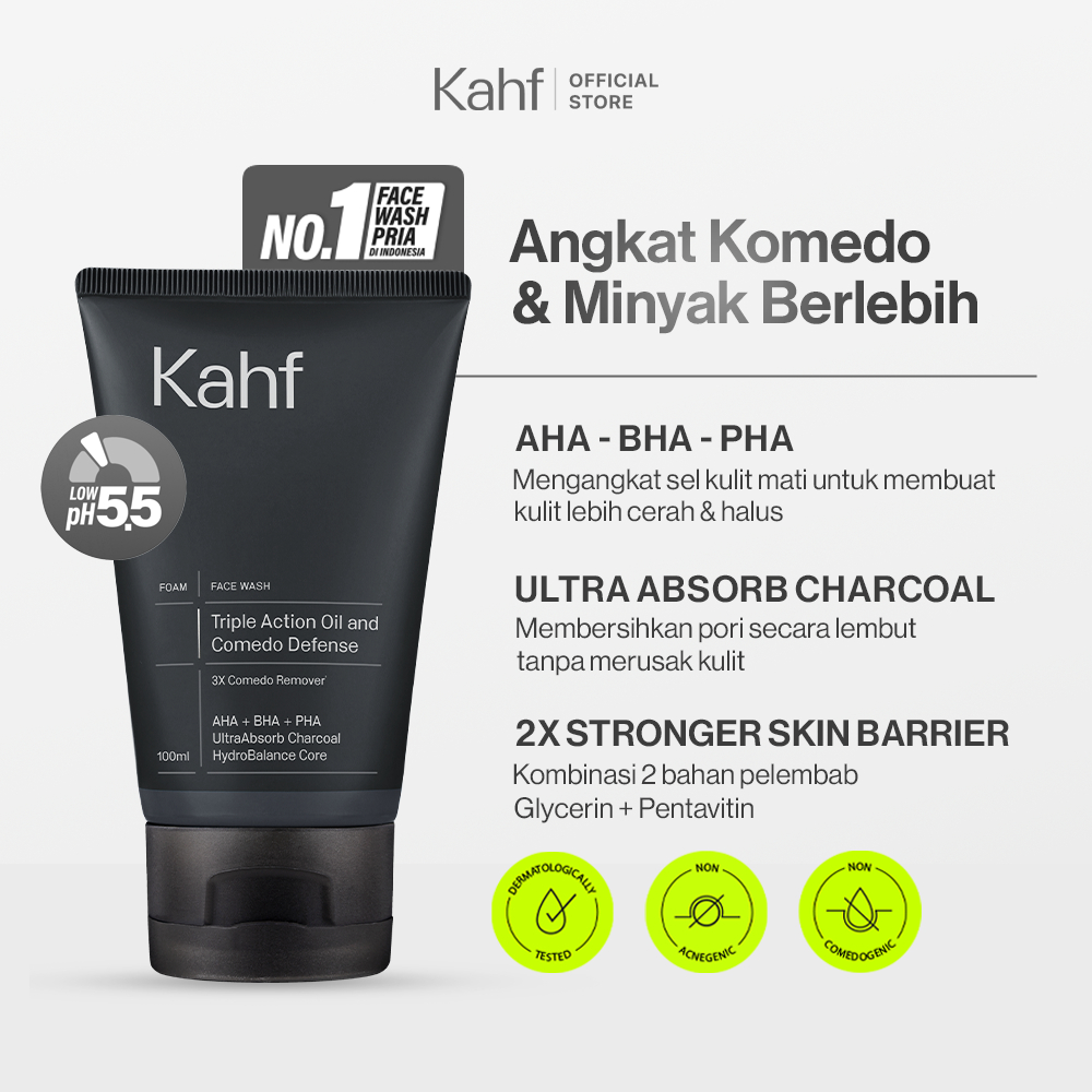 Paragon Technology and Innovation Kahf Triple Action Oil and Comedo Defense Face Wash