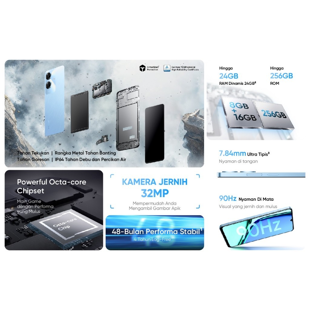 BBK Electronics realme Note 60 8GB+16GB*/256GB