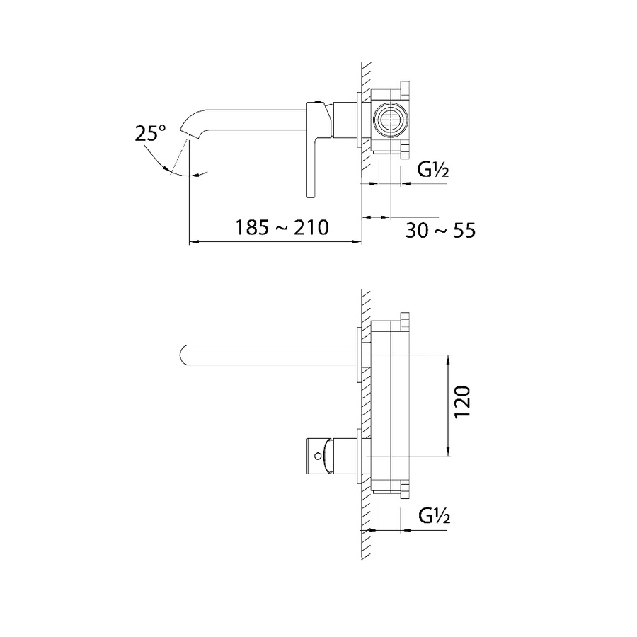 Brezio Concealed Basin Mixer 5