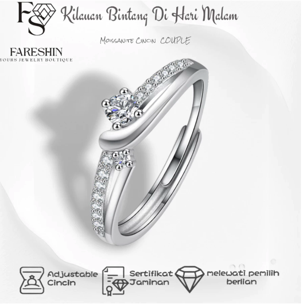 Fareshin Moissanite Cincin Couple  