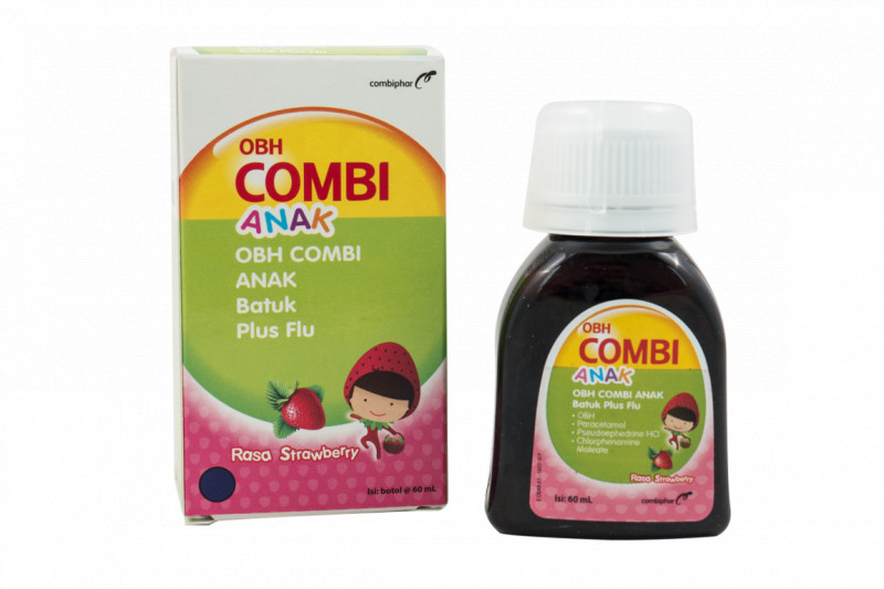 Combiphar OBH Combi Anak Batuk Plus Flu - Strawberry