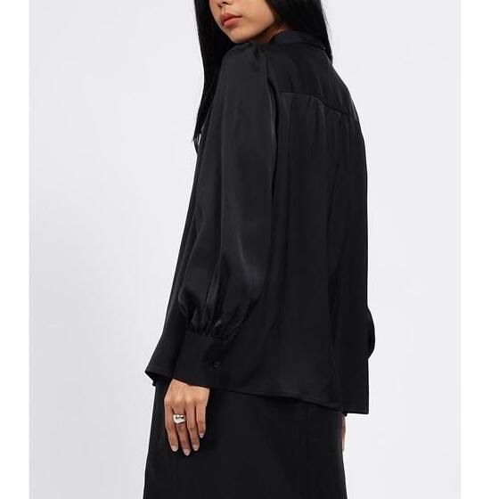 Delami Garment Industries Executive Long Sleeve Blouse with Tied Neck